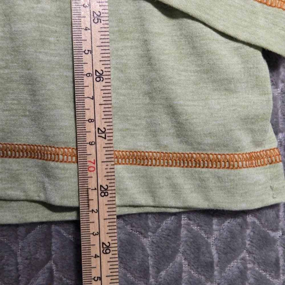 Orvis Trout Bum Mens Medium Green Heather 1/4 Zip Pullover Fish 1R47 Trout Logo